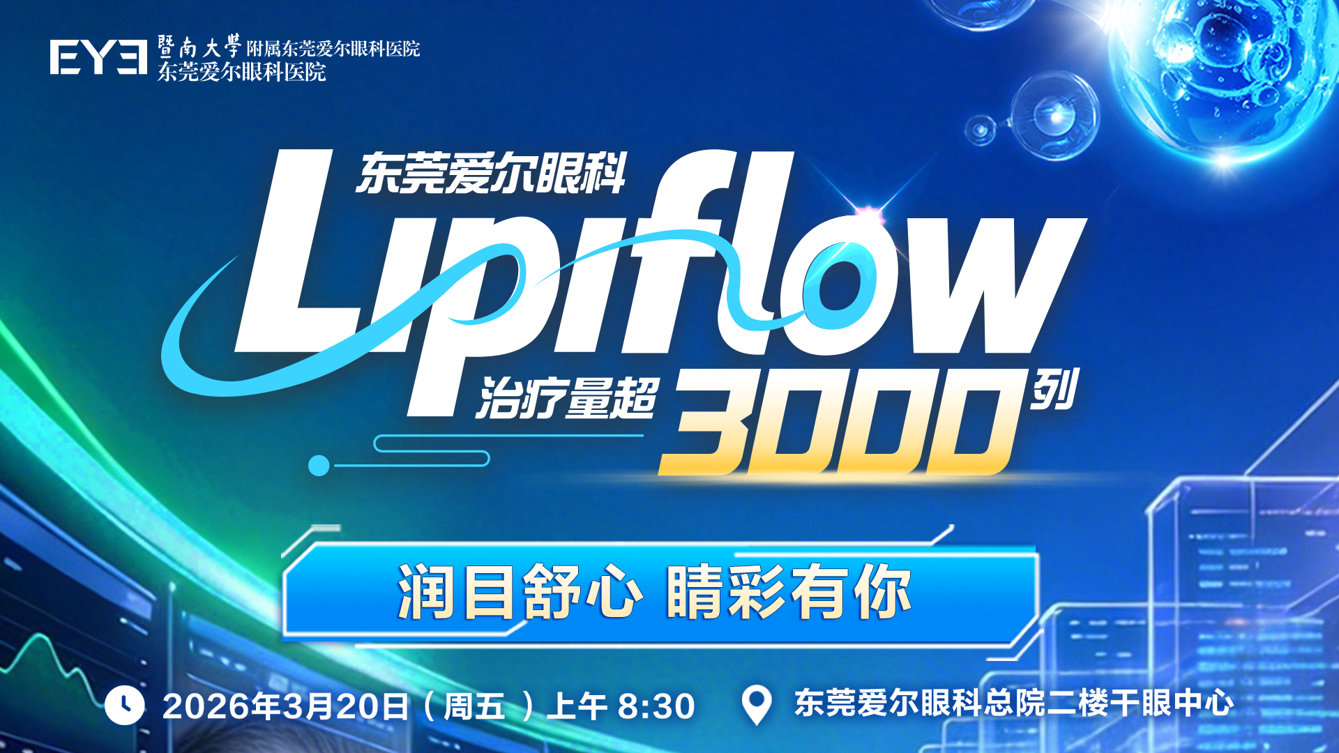 里程碑加冕！东莞爱尔眼科Lipiflow治疗量突破3000例，全维度干眼诊疗实力领跑莞邑