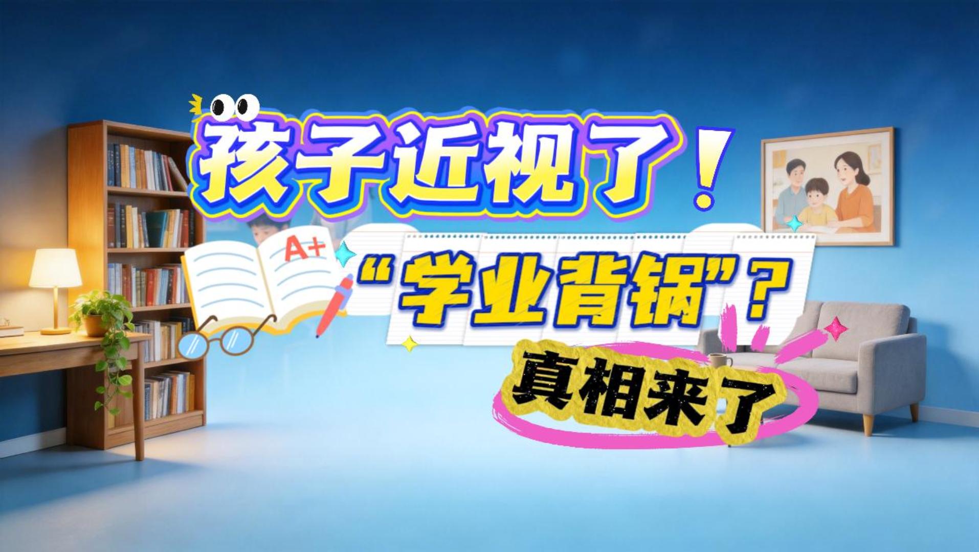 孩子近视，先别急着让“学业”背锅！ 